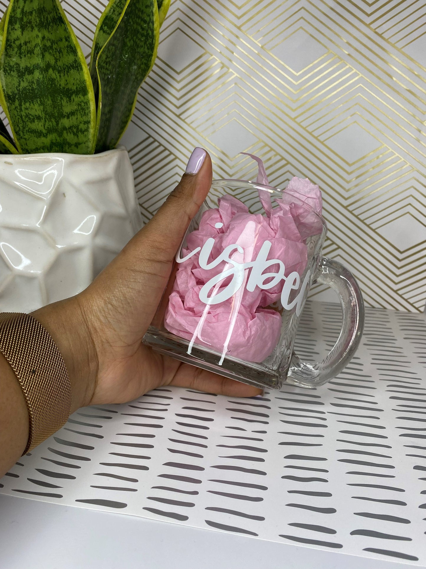 Custom Mom Life Glass Mug